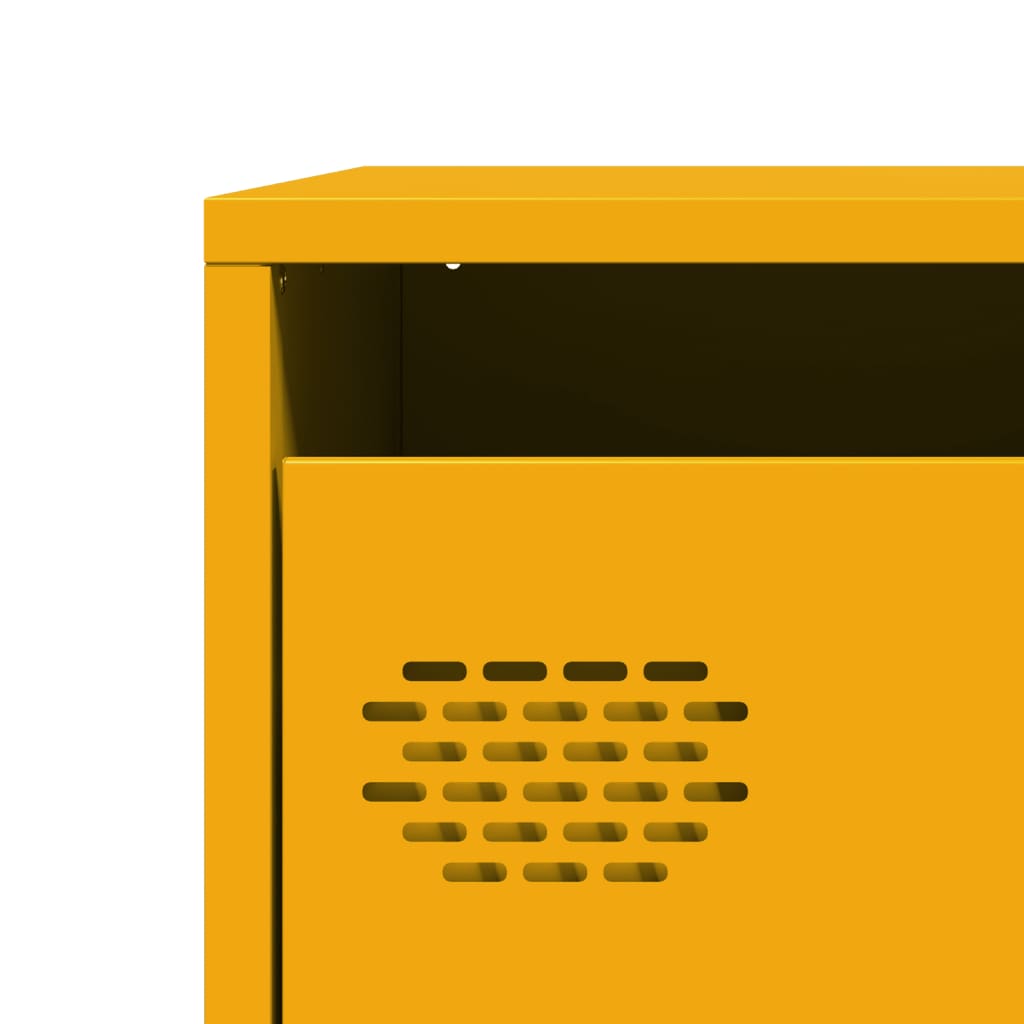 Skänk DIV. senapsgul 101,5x39x73,5 cm kallvalsat stål