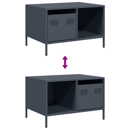 Soffbord DIV. antracit 68,5x50x43,5 cm kallvalsat stål