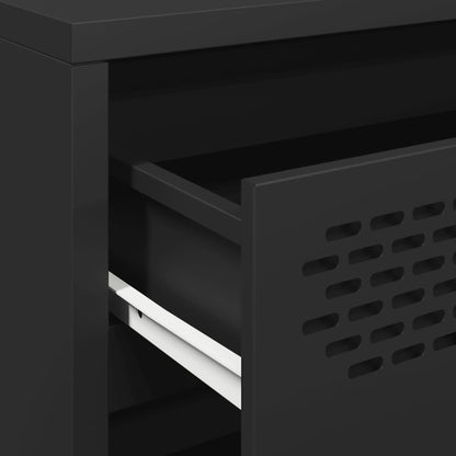 Skänk DIV. Svart 68x39x58,5 cm kallvalsat stål