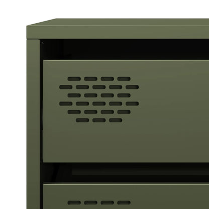 Skänk DIV. olivgrön 68x39x58,5 cm kallvalsat stål