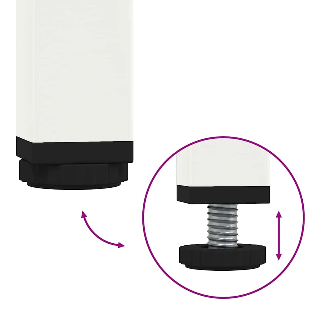 TV-Möbel DIV. TV-Bänk Vit 101,5x39x43,5 cm kallvalsat stål