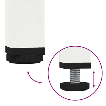 TV-Möbel DIV. TV-Bänk Vit 101,5x39x43,5 cm kallvalsat stål