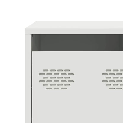 TV-Möbel DIV. TV-Bänk Vit 101,5x39x43,5 cm kallvalsat stål