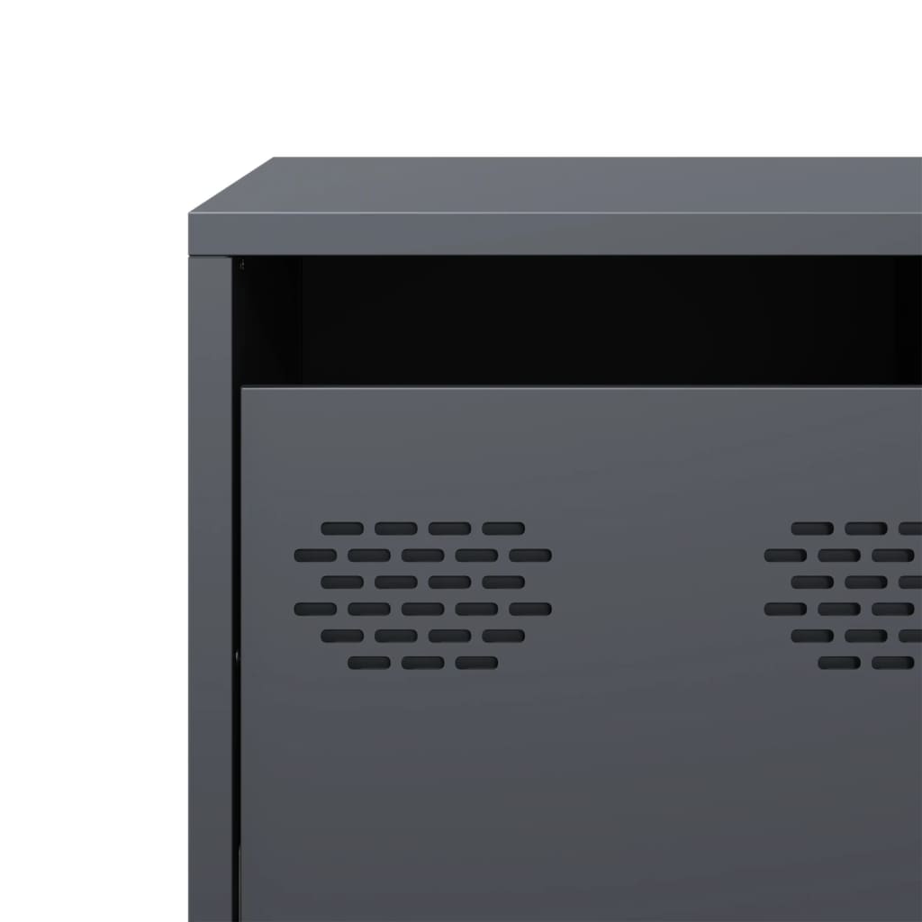 TV-Möbel DIV. TV-Bänk antracit 135x39x43,5 cm kallvalsat stål