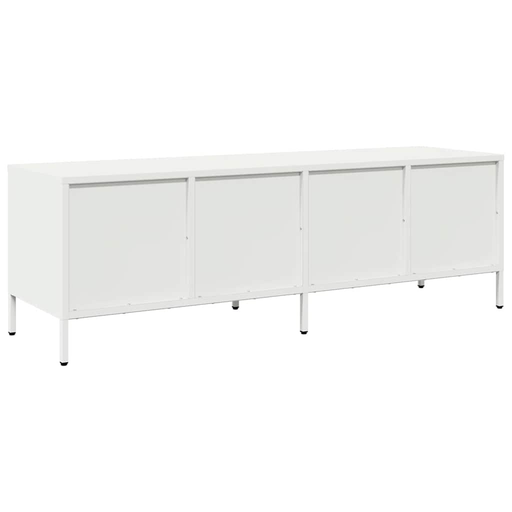 TV-Möbel DIV. TV-Bänk Vit 135x39x43,5 cm kallvalsat stål