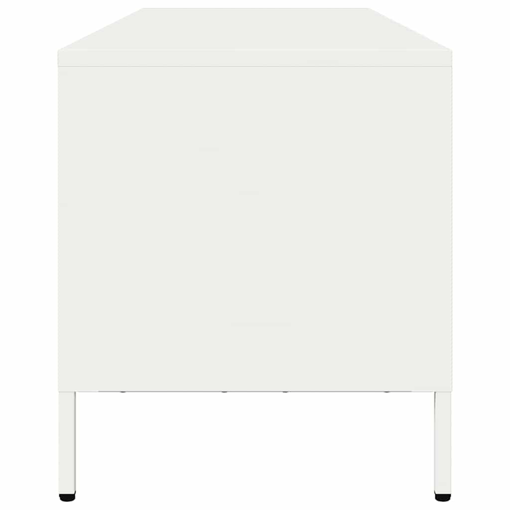 TV-Möbel DIV. TV-Bänk Vit 135x39x43,5 cm kallvalsat stål