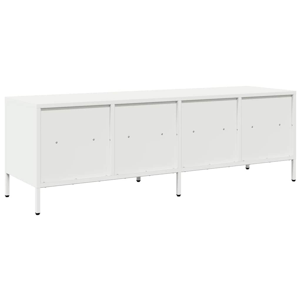 TV-Möbel DIV. TV-Bänk Vit 135x39x43,5 cm kallvalsat stål