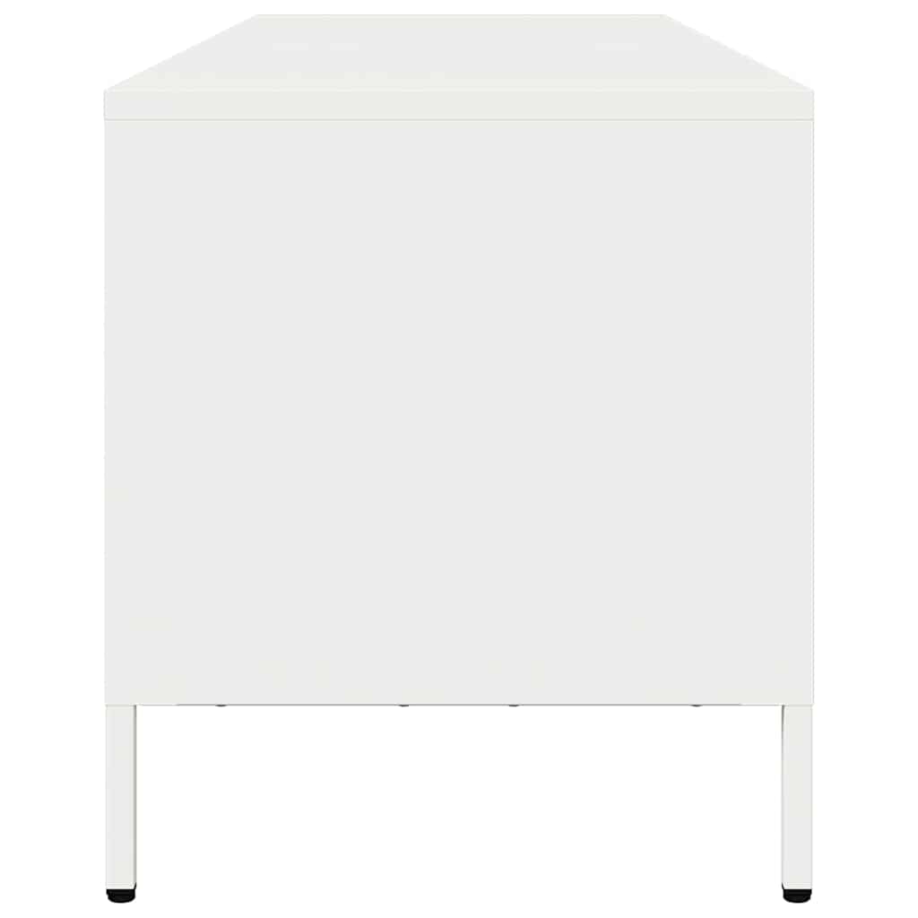 TV-Möbel DIV. TV-Bänk Vit 135x39x43,5 cm kallvalsat stål