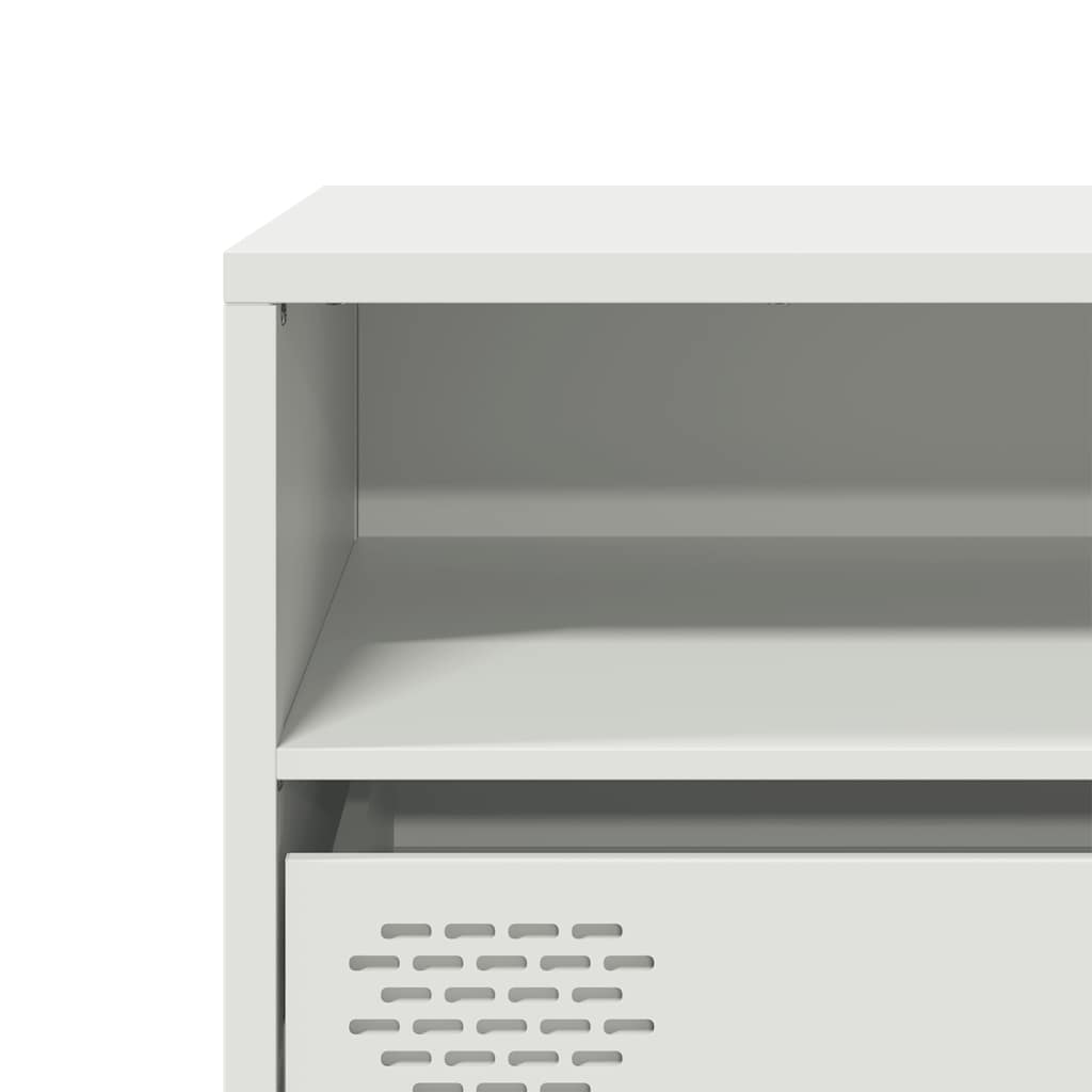 TV-Möbel DIV. TV-Bänk Vit 135x39x43,5 cm kallvalsat stål