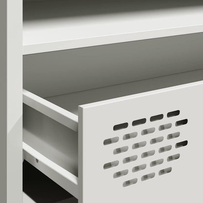 TV-Möbel DIV. TV-Bänk Vit 202x39x43,5 cm kallvalsat stål