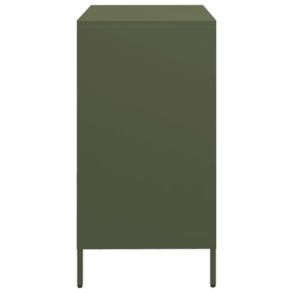 Skänk DIV. olivgrön 68x39x73,5 cm kallvalsat stål