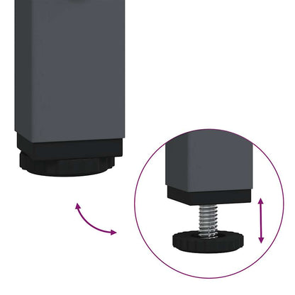 Skänk DIV. antracit 101,5x39x73,5 cm kallvalsat stål