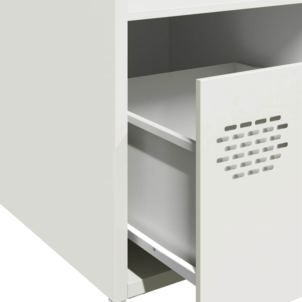 Skåp Vit 35x39x103,5 cm stål