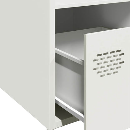 Skåp Vit 35x39x103,5 cm stål