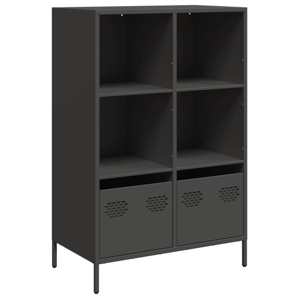 Skåp DIV. Svart 68x39x103,5 cm stål
