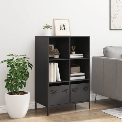 Skåp DIV. Svart 68x39x103,5 cm stål
