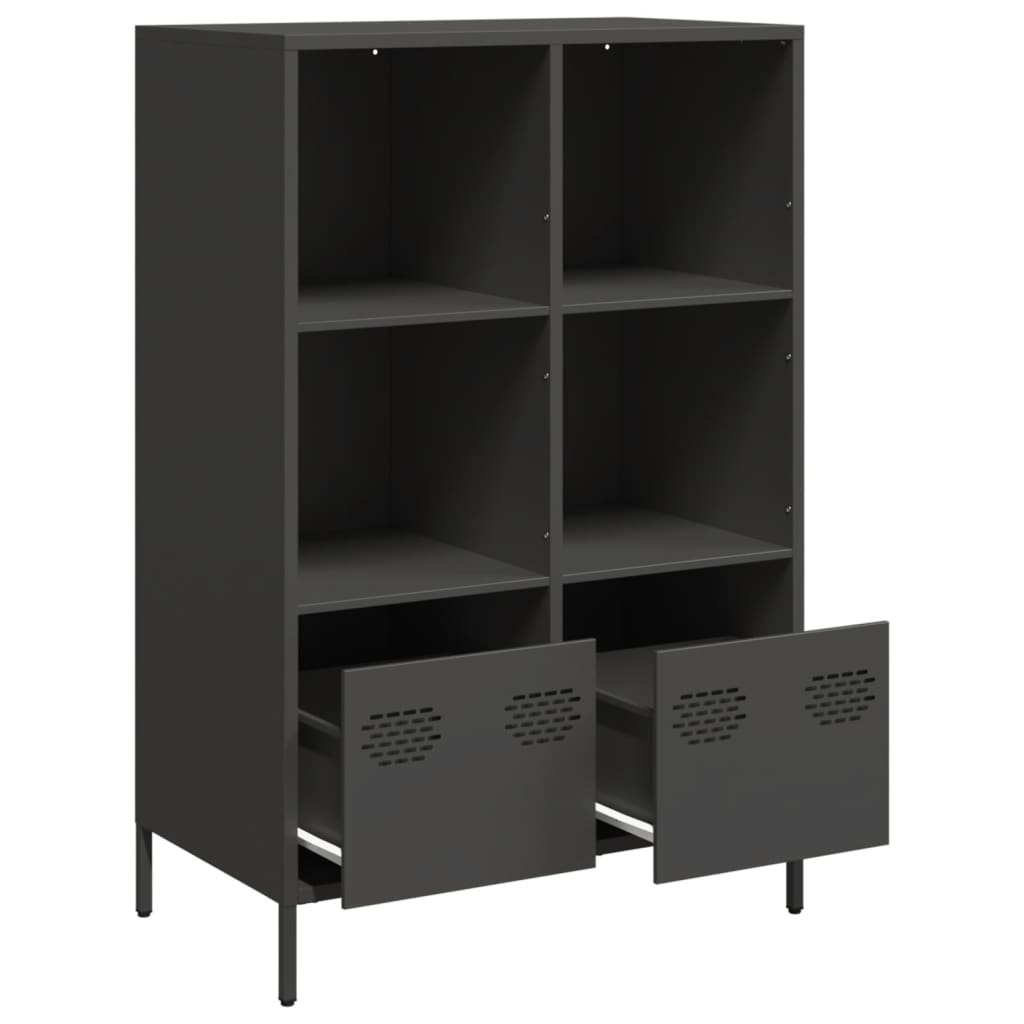 Skåp DIV. Svart 68x39x103,5 cm stål