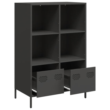 Skåp DIV. Svart 68x39x103,5 cm stål