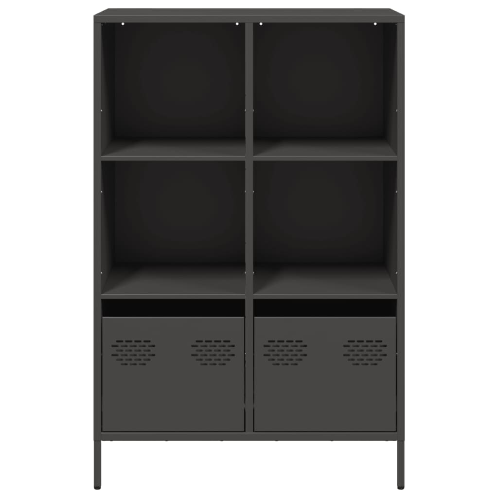 Skåp DIV. Svart 68x39x103,5 cm stål