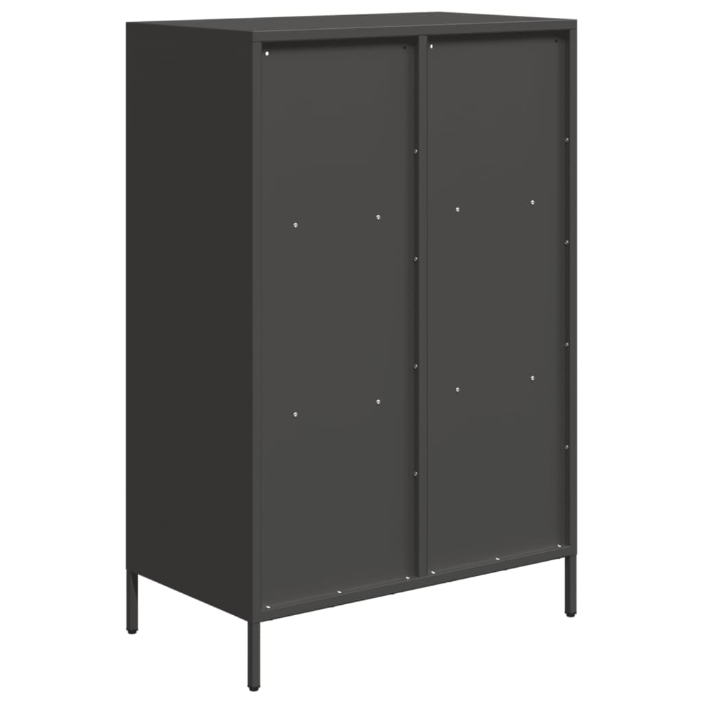 Skåp DIV. Svart 68x39x103,5 cm stål