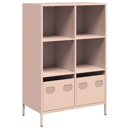 Skåp DIV. rosa 68x39x103,5 cm stål
