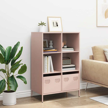Skåp DIV. rosa 68x39x103,5 cm stål