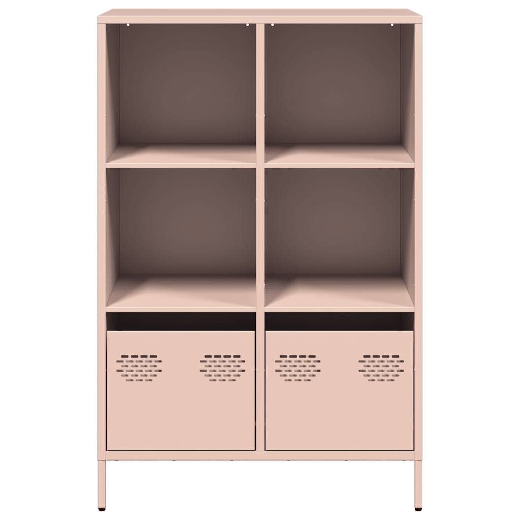 Skåp DIV. rosa 68x39x103,5 cm stål