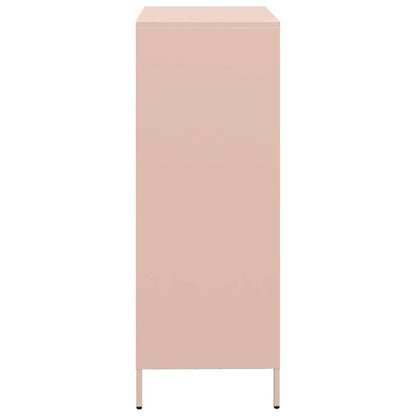 Skåp DIV. rosa 68x39x103,5 cm stål