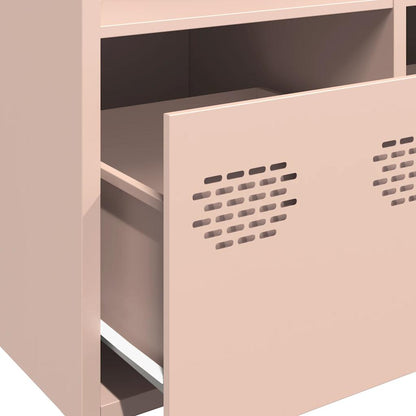 Skåp DIV. rosa 68x39x103,5 cm stål