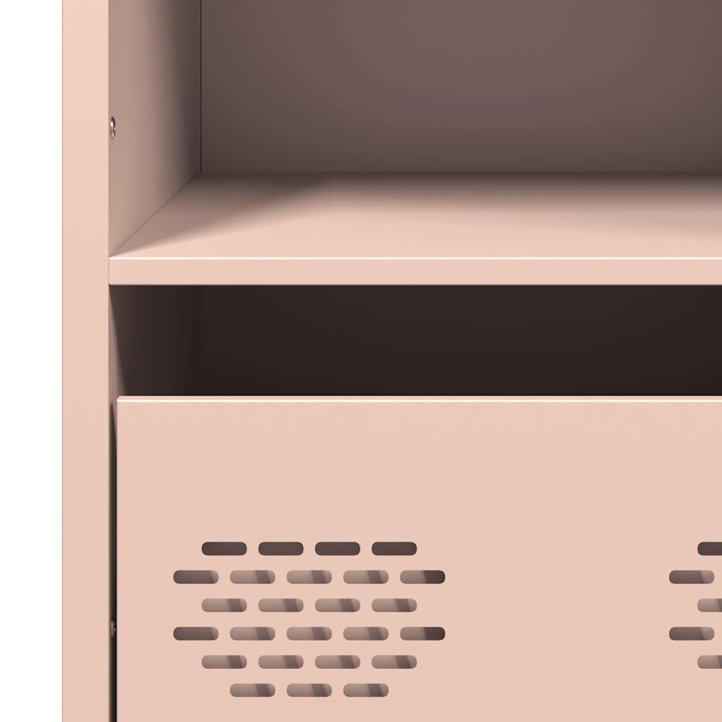 Skåp DIV. rosa 68x39x103,5 cm stål