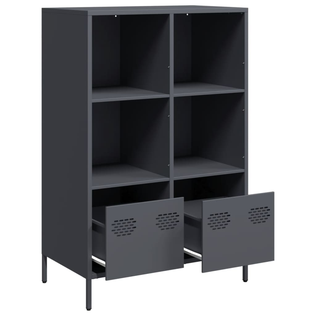 Skåp DIV. antracit 68x39x103,5 cm stål