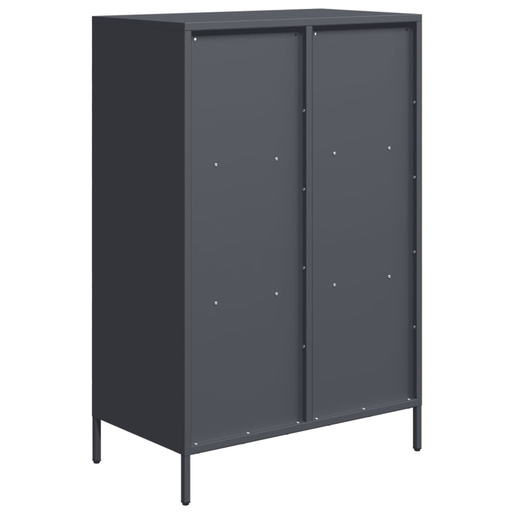 Skåp DIV. antracit 68x39x103,5 cm stål