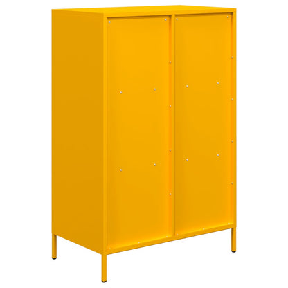 Skåp DIV. senapsgul 68x39x103,5 cm stål