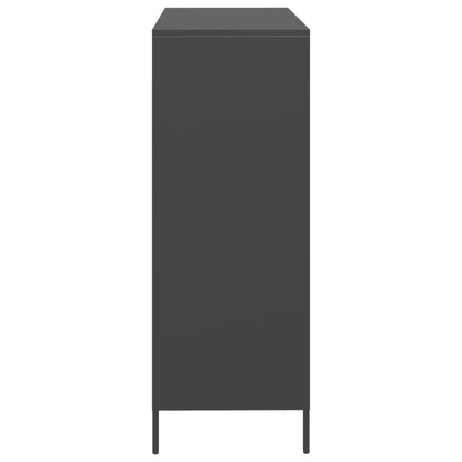Skåp DIV. Svart 101,5x39x103,5 cm stål