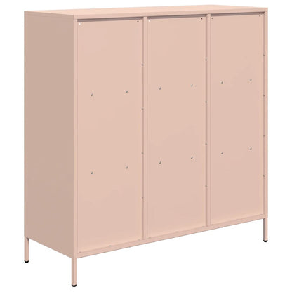 Skåp DIV. rosa 101,5x39x103,5 cm stål