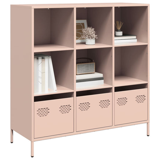 Skåp DIV. rosa 101,5x39x103,5 cm stål
