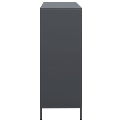 Skåp DIV. antracit 101,5x39x103,5 cm stål
