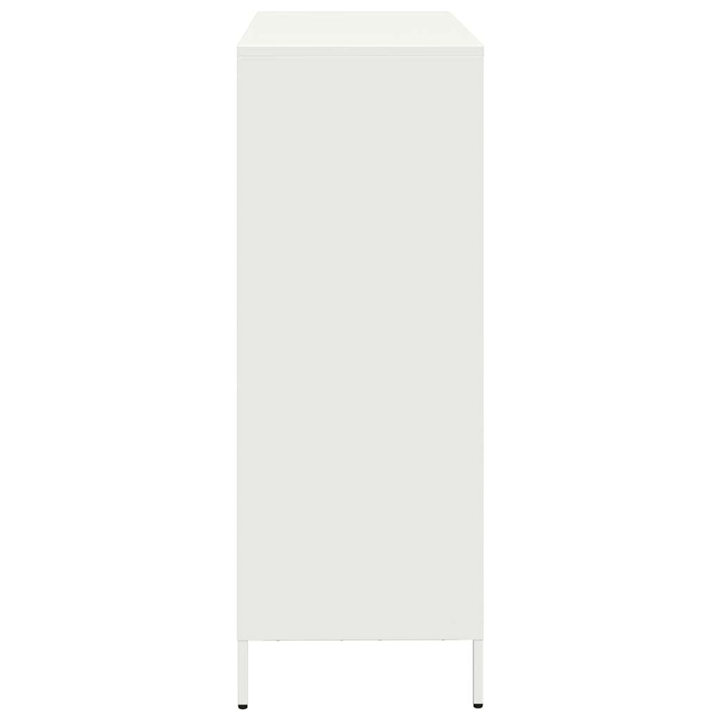 Skåp Vit 101,5x39x103,5 cm stål