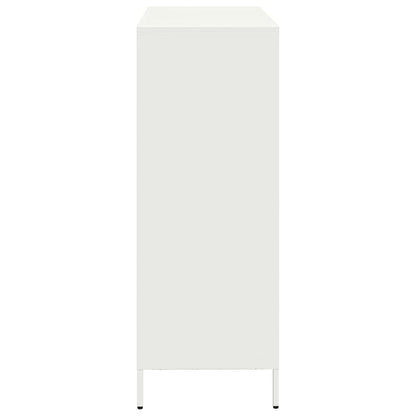 Skåp Vit 101,5x39x103,5 cm stål