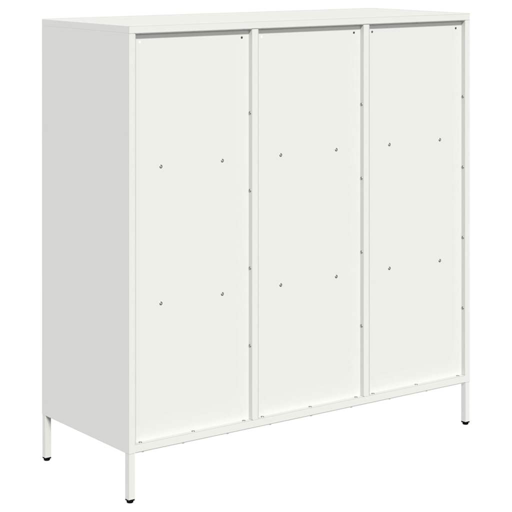 Skåp Vit 101,5x39x103,5 cm stål