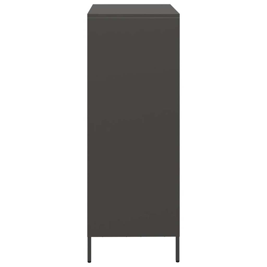 Skåp DIV. Svart 39x35x103,5 cm stål