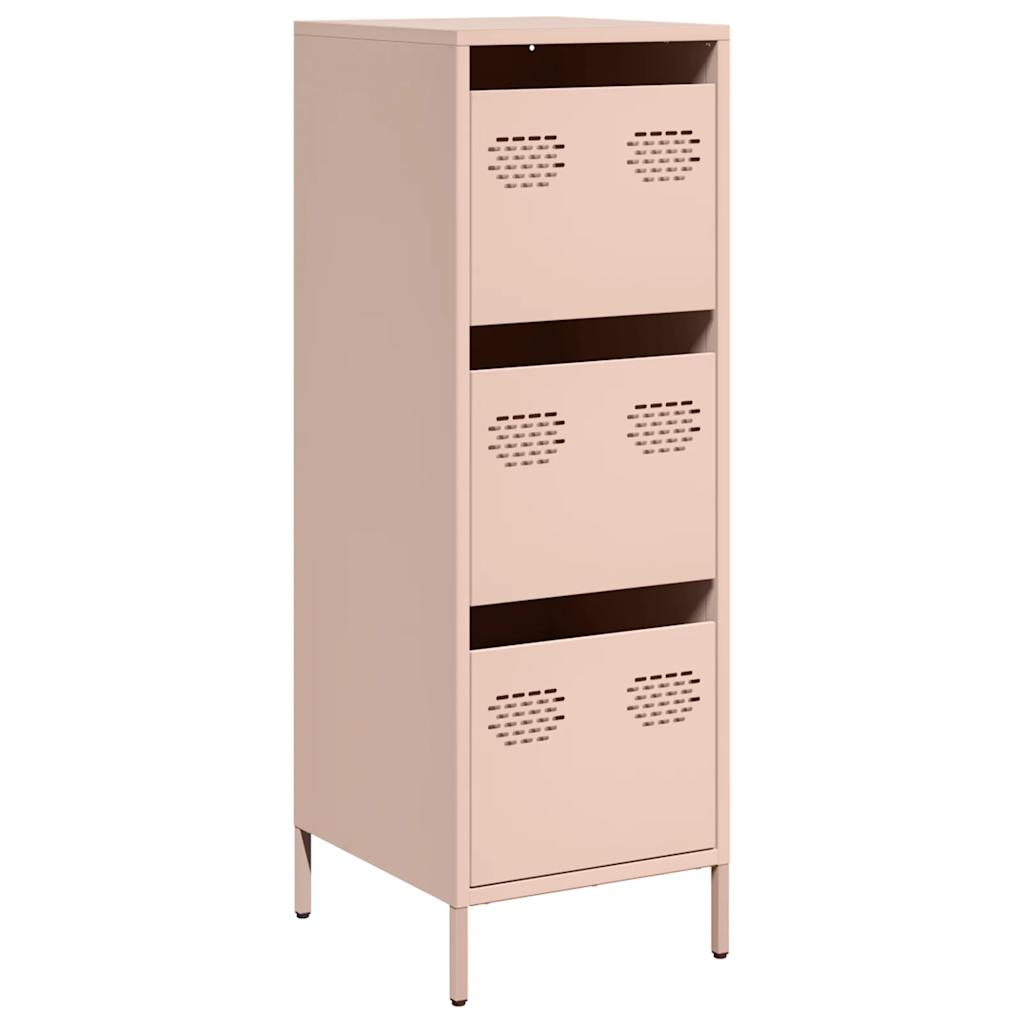 Skåp DIV. rosa 39x35x103,5 cm stål