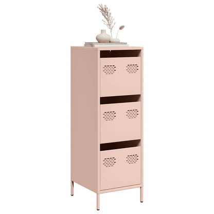 Skåp DIV. rosa 39x35x103,5 cm stål
