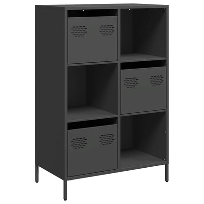 Skåp DIV. Svart 68x39x103,5 cm stål