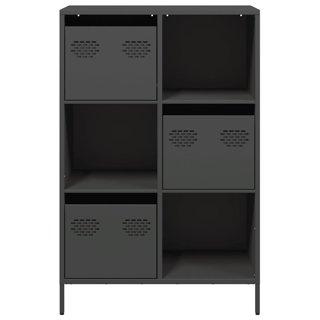 Skåp DIV. Svart 68x39x103,5 cm stål