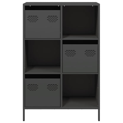 Skåp DIV. Svart 68x39x103,5 cm stål