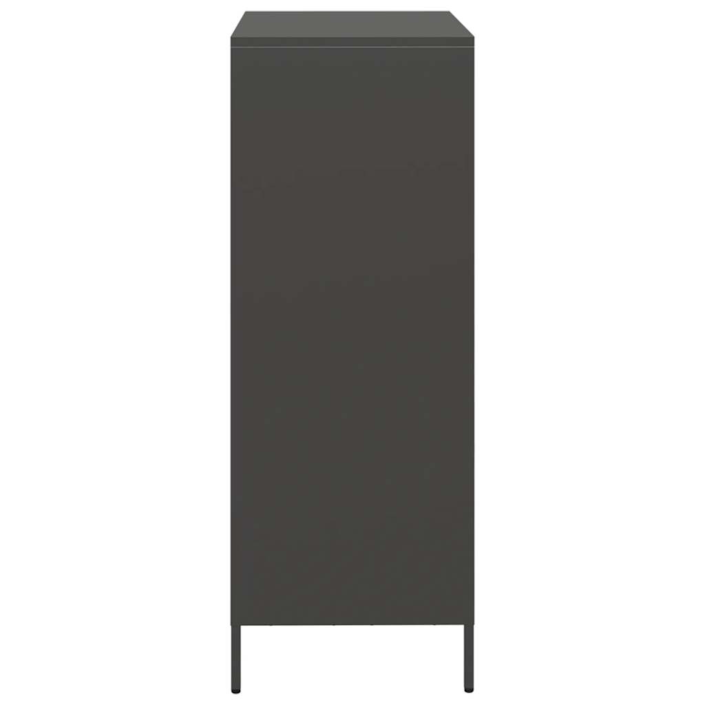 Skåp DIV. Svart 68x39x103,5 cm stål