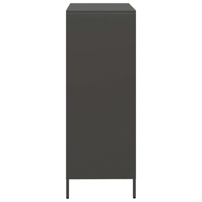 Skåp DIV. Svart 68x39x103,5 cm stål