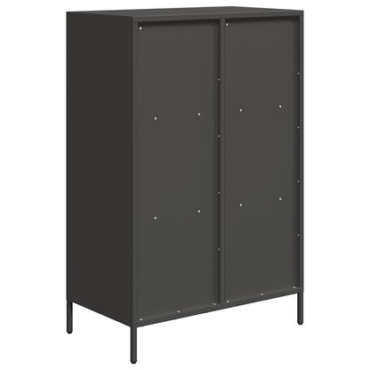 Skåp DIV. Svart 68x39x103,5 cm stål