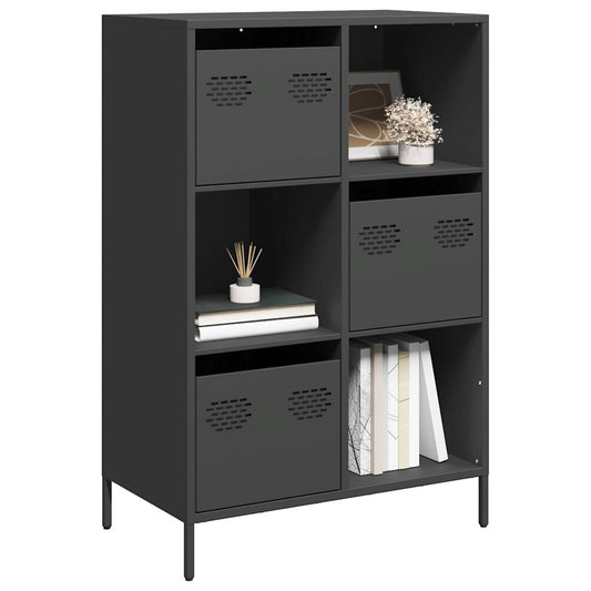 Skåp DIV. Svart 68x39x103,5 cm stål